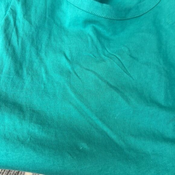 J. Crew Factory Green tiered knit jersey dress size xs NWOT- Repaired - Picture 7 of 9